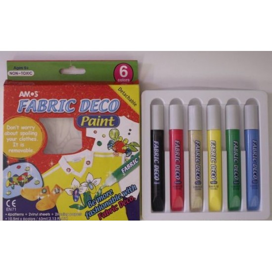 Krāsas audumam AMOS Fabric Paint FRD10P6