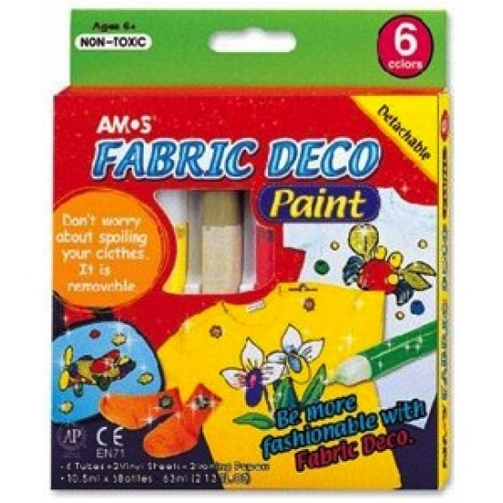 Krāsas audumam AMOS Fabric Paint FRD10P6