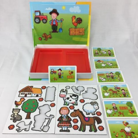Spēle ar magnētiem Alexander Magnetic Puzzle Farm Life 1374