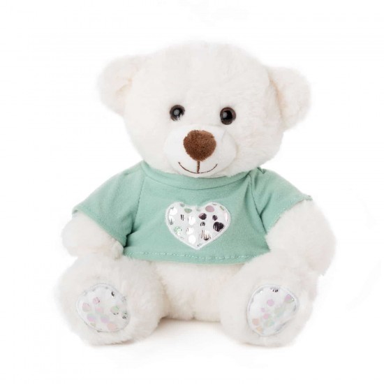 Mīksta rotaļlieta lācis Amek Teddy Bear White with T-Shirt 10189