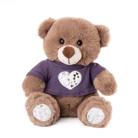 Mīksta rotaļlieta lācis Amek Teddy Bear Brown with T-Shirt 10189