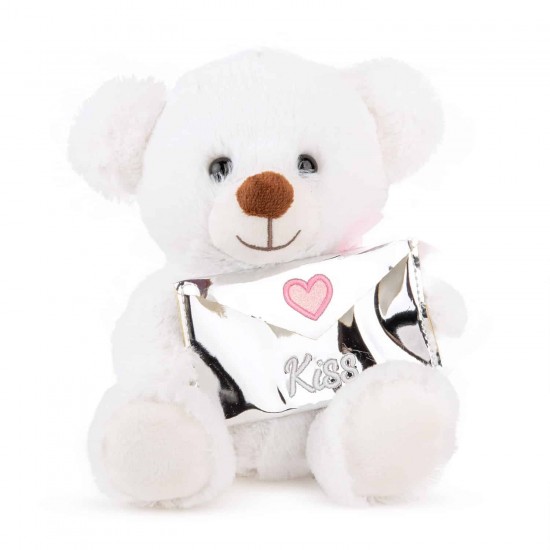 Mīksta rotaļlieta lācis Amek Teddy Bear with Envelope White 10195 