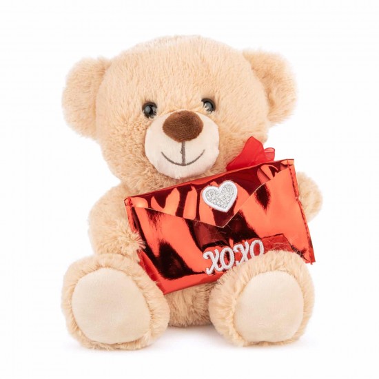 Mīksta rotaļlieta lācis Amek Teddy Bear with Envelope Beige 10195