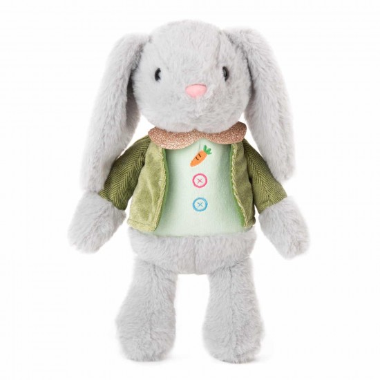 Mīksta rotaļlieta zaķis Amek Rabbit with Vest Grey 11036