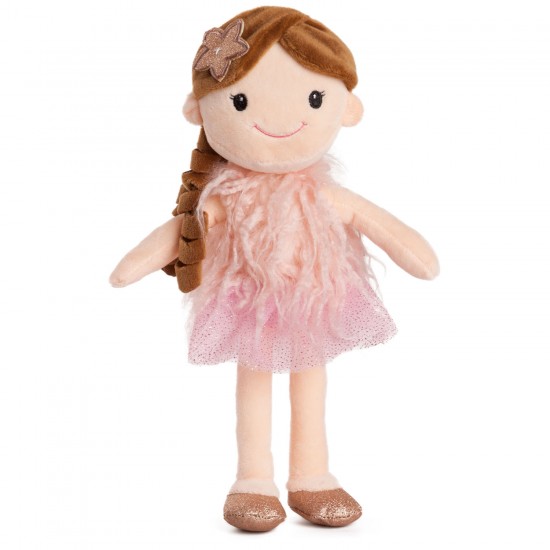 Mīksta rotaļlieta lelle Amek Doll with Pink Dress 11248