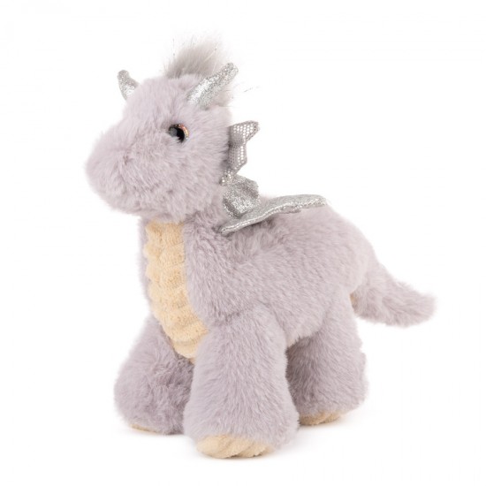 Mīksta rotaļlieta pūķis Amek Dragon with  Silver Wings grey 11292