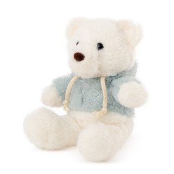 Mīksta rotaļlieta lācis Amek Teddy Bear White with Blue Jumper 13112