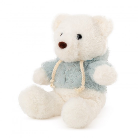 Mīksta rotaļlieta lācis Amek Teddy Bear White with Blue Jumper 13112