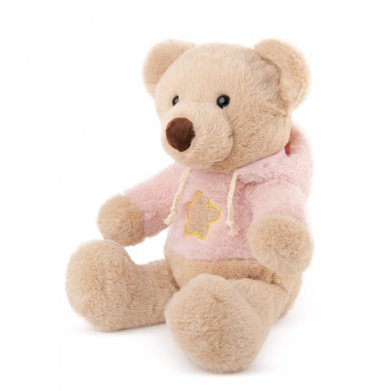 Mīksta rotaļlieta lācis Amek Teddy Bear Beige with Pink Jumper 13113