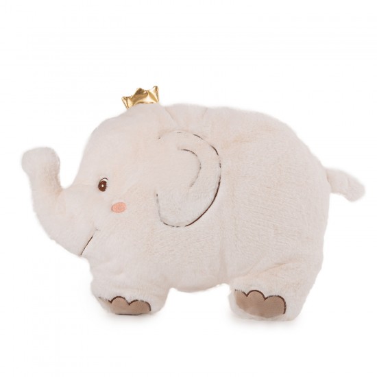 Spilvens - mīksta rotaļlieta zilonis Amek Plush Pillow Elephant with Crown 30401