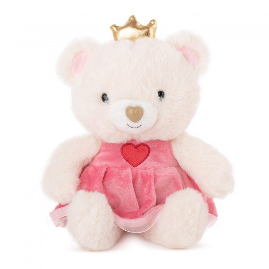 Mīksta rotaļlieta lācis Amek Teddy Bear Girl with Dress & Crown 60116