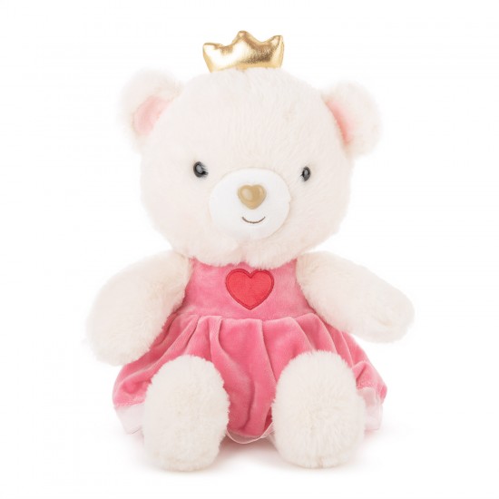 Mīksta rotaļlieta lācis Amek Teddy Bear Girl with Dress & Crown 60117