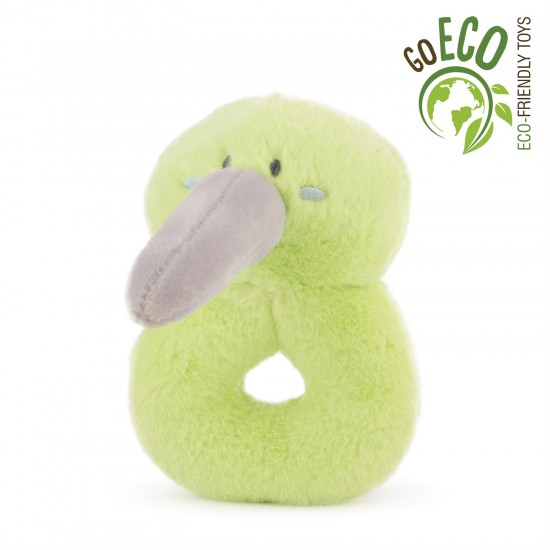 Mīksta rotaļlieta ar grabuli kivi putns Amek Eco Kiwi Holder with Rattle 61207