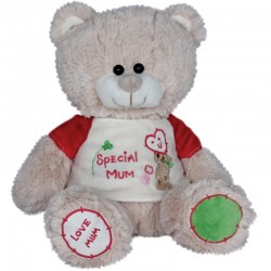 Mīksta rotaļlieta lācis dāvana mammai Amek Bear with T-Shirt "Special Mum" 70106