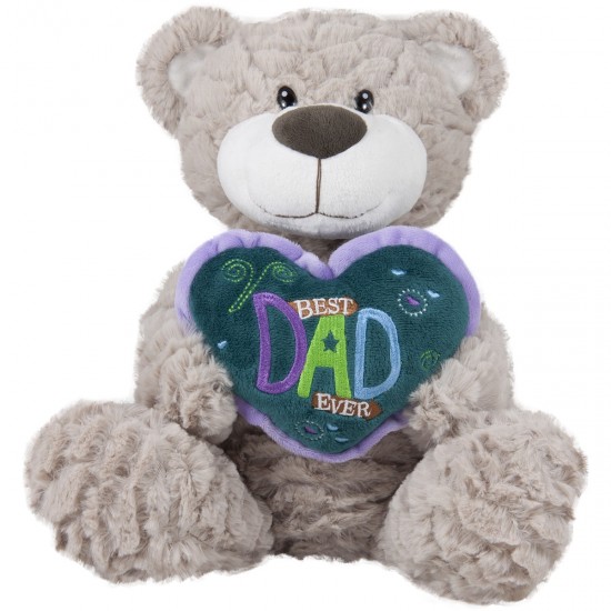Mīksta rotaļlieta lācis dāvana tēvam Amek Bear with Heart “DAD“ 70151