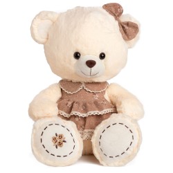 Mīksta rotaļlieta lācis Amek Teddy Bear Girl with Brown Dress 70178