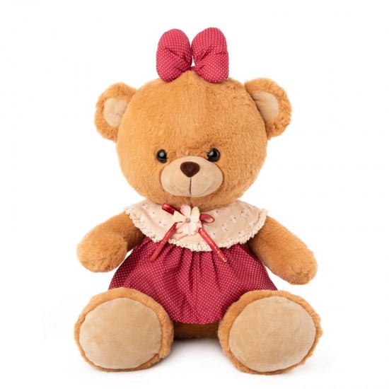 Mīksta rotaļlieta lācis Amek Teddy Bear Girl with Red Dress 73115
