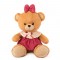 Mīksta rotaļlieta lācis Amek Teddy Bear Girl with Red Dress 73115