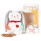 Terapeitiskā rotaļlieta sildīšanas spilventiņš/aukstums zaķis Amek Baby Toy Bunny with Cherry Pits 98401
