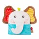 Terapeitiskā rotaļlieta sildīšanas spilventiņš/aukstums zilonis Amek Baby Toy Elephant with Cherry Pits 98402