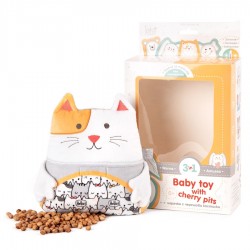 Terapeitiskā rotaļlieta sildīšanas spilventiņš/aukstums kaķis Amek Baby Toy Kitty with Cherry Pits 98403