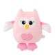 Terapeitiskā rotaļlieta sildīšanas spilventiņš/aukstums pūce Amek Baby Toy Owl with Cherry Pits Pink 98404