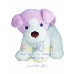 Soft toy with a squeaker Aurora Baby Dog Pink 73667