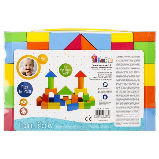 Kluči 29 gab. Bam Bam Foam Blocks 29 pcs. 301693