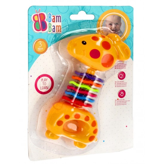Grabulis - zobgrauznis Bam Bam Rattle Giraffe 359926