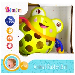 Grabulis Bam Bam Animal Rubber Ball Froggy 383721