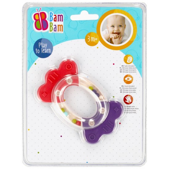 Grabulis - zobgrauznis Bam Bam Rattle Teether Candy 414235