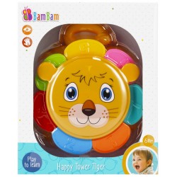 Attīstoša rotaļlieta piramīda Bam Bam Happy Tower Tiger 428984