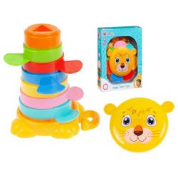Attīstoša rotaļlieta piramīda Bam Bam Happy Tower Tiger 428984