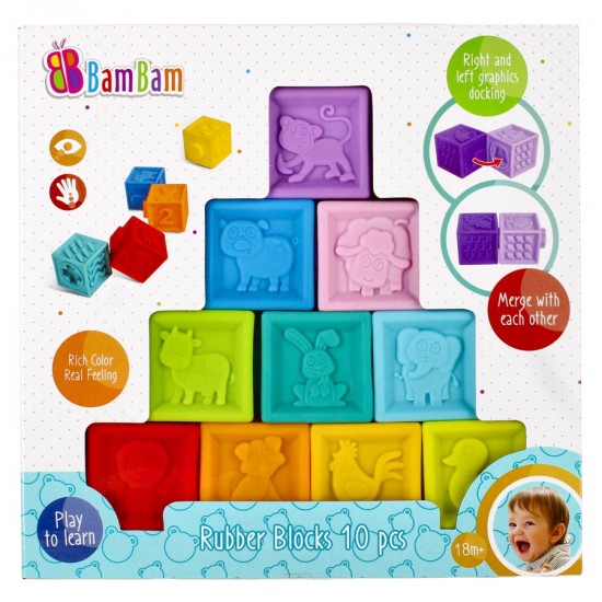 Kluči 10 gab. Bam Bam Foam Rubber Blocks 10 pcs. 432486