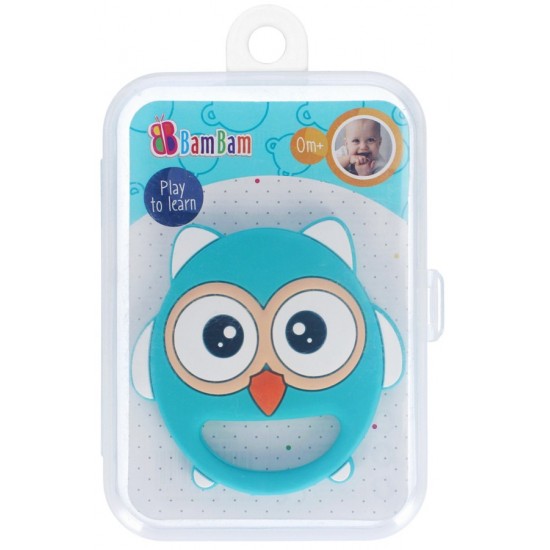 Zobgrauznis Bam Bam Teether Owl with Case 492741