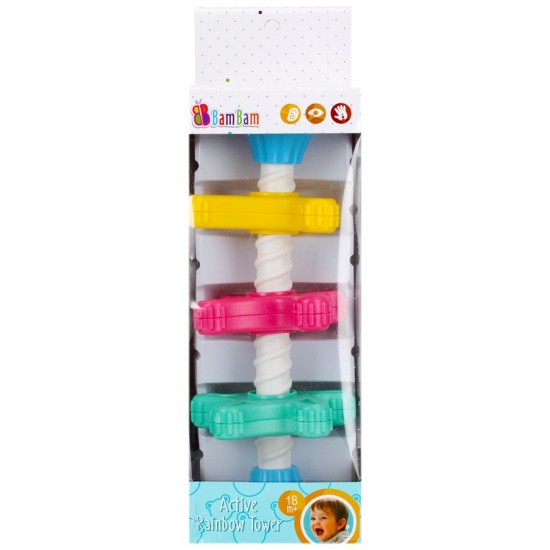 Attīstoša rotaļlieta Bam Bam Active Rainbow Tower 492759