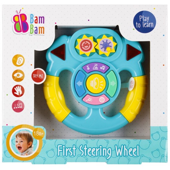 Attīstoša rotaļlieta stūre Bam Bam First Steering Wheel 515036