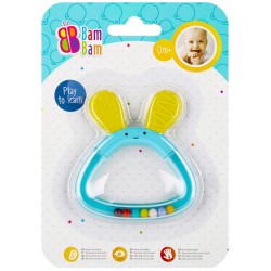 Grabulis - zobgrauznis Bam Bam Rattle Teether Bunny Blue 515069