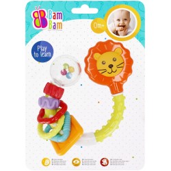 Grabulis - zobgrauznis Bam Bam Rattle Teether Lion 521379