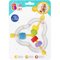 Grabulis - zobgrauznis Bam Bam Rattle Teether Activity Zig Zag 521382