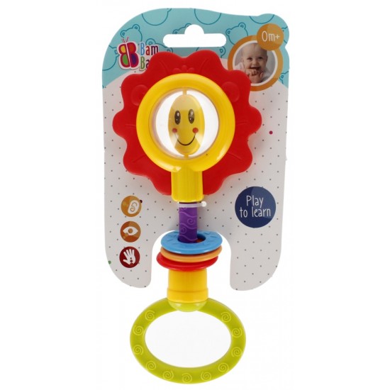 Grabulis - zobgrauznis Bam Bam Rattle Teether Flower 523780