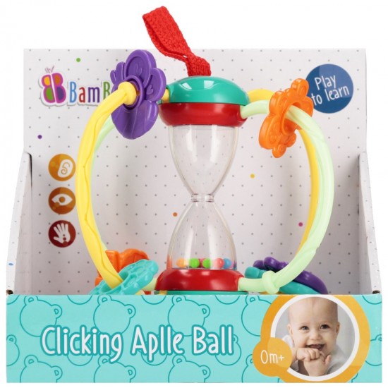 Grabulis Bam Bam Clicking Apple Ball Rattle 568996