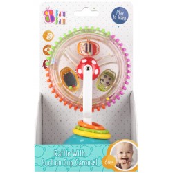 Attīstoša rotaļlieta uz piesūcekņa Bam Bam Rattle with Suction Cup Carousel 569046