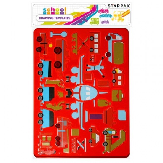 Zīmēšanas trafarets Starpak Drawing Template Traffic 276075