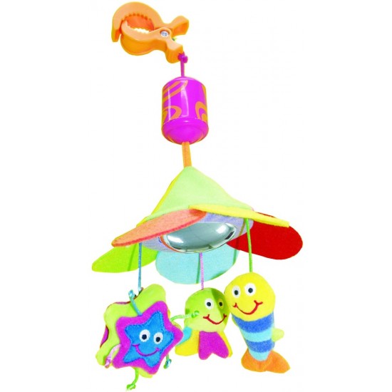 Piekaramā rotaļlieta ar zvaniņu Biba Toys Wind Chime Travel Mobile Ocean BM542