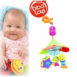 Piekaramā rotaļlieta ar zvaniņu Biba Toys Wind Chime Travel Mobile Ocean BM542