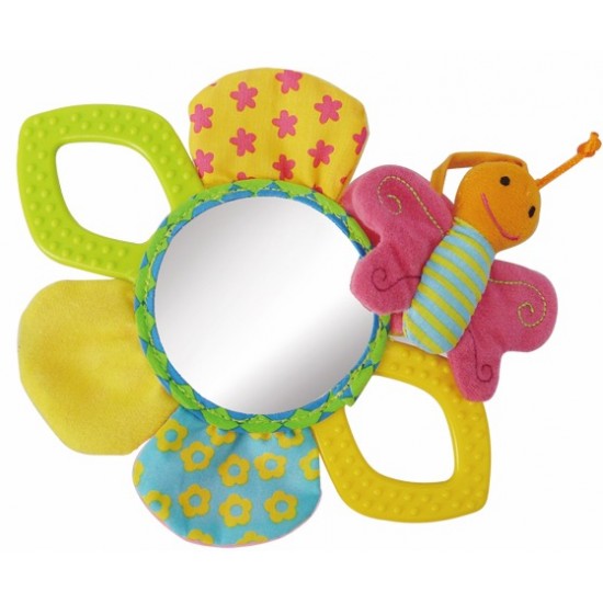 Attīstoša piekarama rotaļlieta grabulis Biba Toys Flower Rattle GD002