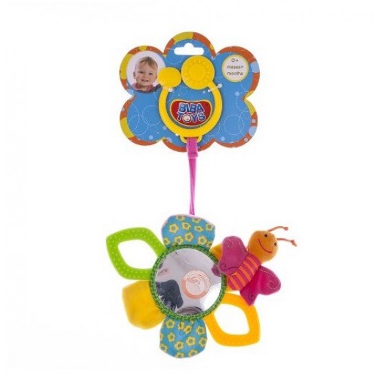 Attīstoša piekarama rotaļlieta grabulis Biba Toys Flower Rattle GD002