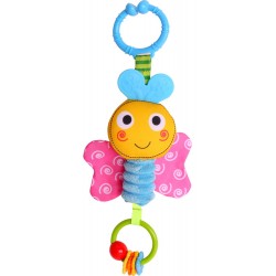 Piekaramā rotaļlieta ar zvaniņu Biba Toys Bizzy Bussy Butterfly Wind Chime GD151