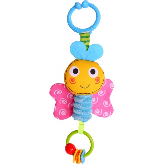Piekaramā rotaļlieta ar zvaniņu Biba Toys Bizzy Bussy Butterfly Wind Chime GD151